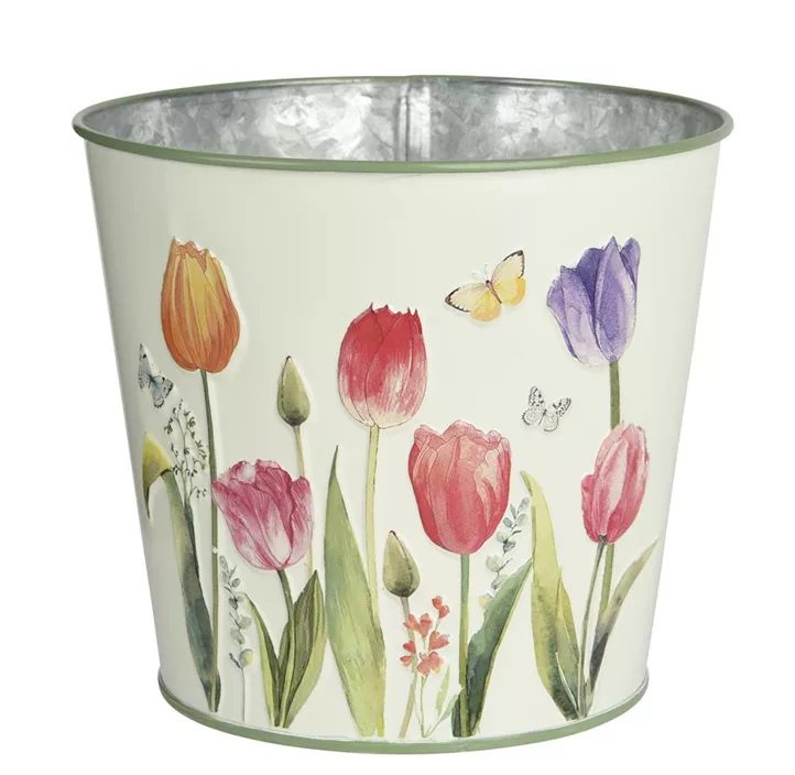 Zink-Topf Tulpen Zink-Topf Tulpen