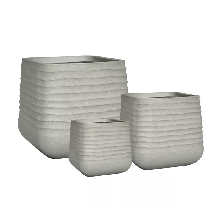 Quadrattopf Aged Lite mit Rillen Quadrattopf Aged Lite mit Rillen