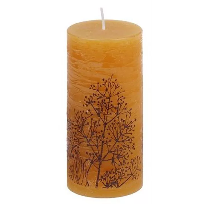 Stumpenkerze Raureif Rispen Stumpenkerze Raureif Rispen