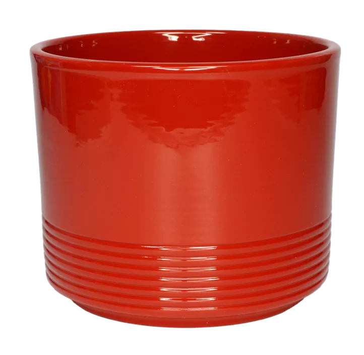 Übertopf Cylindro mit Rille 