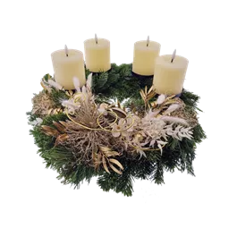 Adventkranz mit LED - Kerzen