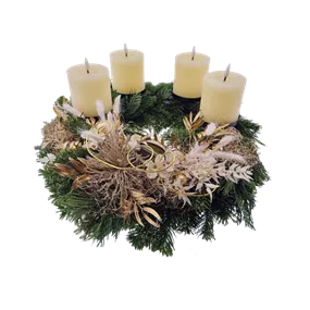 Adventkranz mit LED - Kerzen