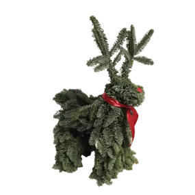 Adventgesteck 'Rentier Emil'