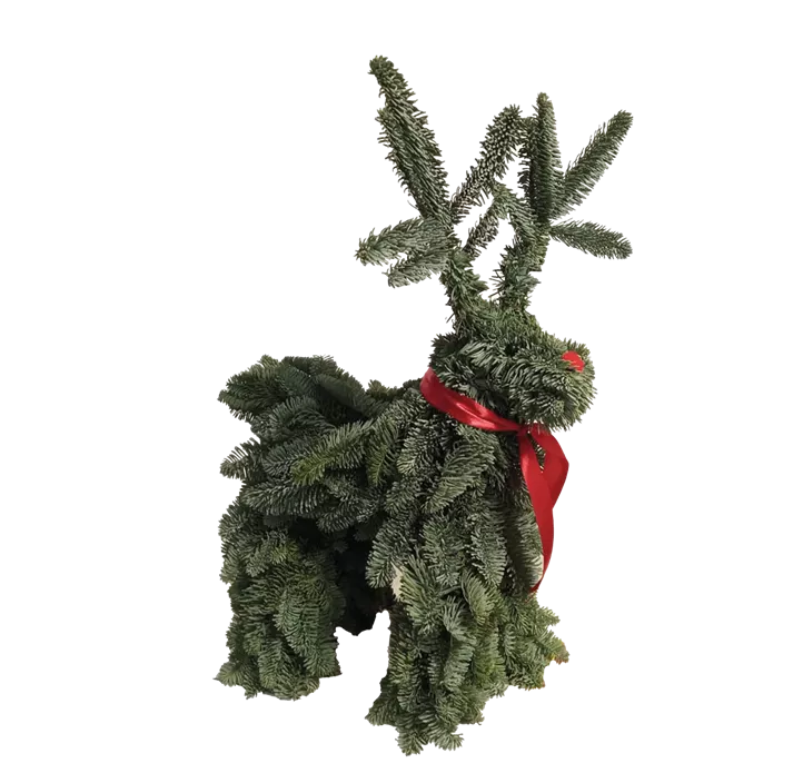 Adventgesteck 'Rentier Emil'