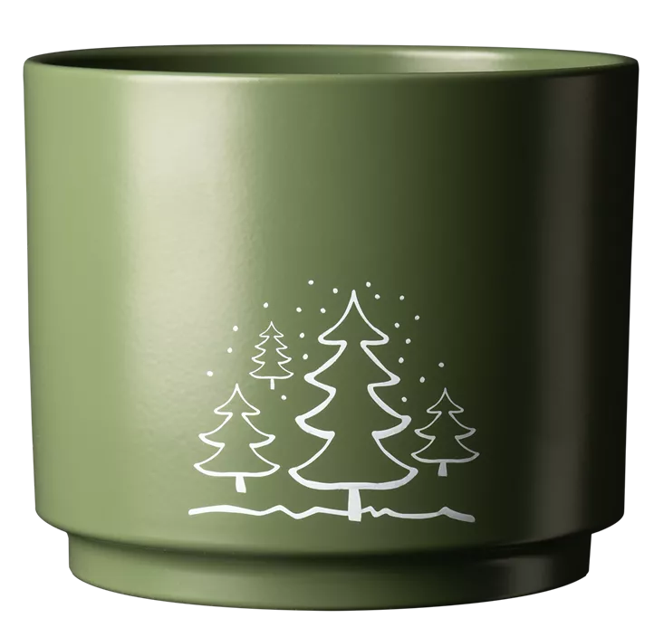 Übertopf Winter Wald