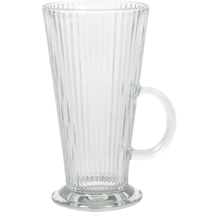 Latte-Macciato-Glas gerillt