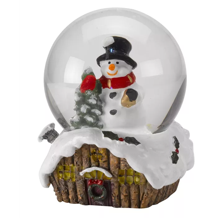 Schneekugel mit Schneemann