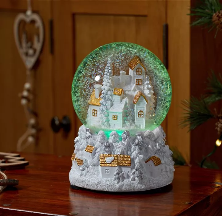 Schneekugel Winterwunderwelt( 8fach Lied)