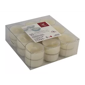 Teelichter im PVC Cup, 18 Stück