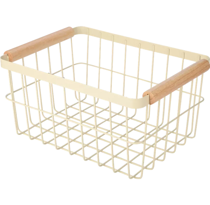 Korb mit Holzgriffen