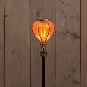 Solar Ballon Gartenstecker mit Flammeneffekt