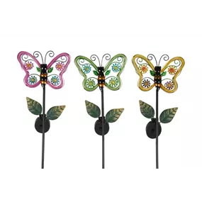 Solar Gartenstecker Butterfly Neon Tube