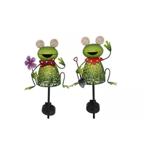 Solar Gartenstecker Frosch