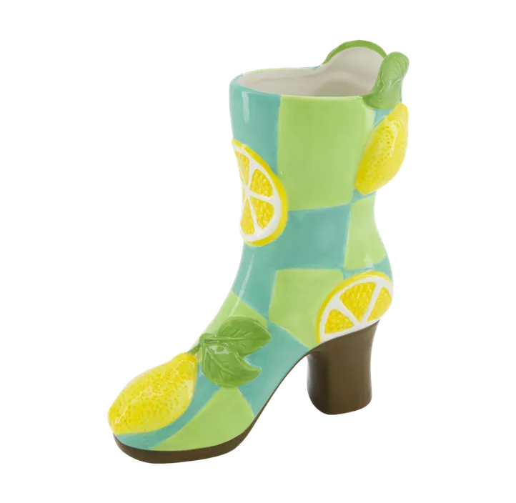 Vase Stiefel aus Keramik