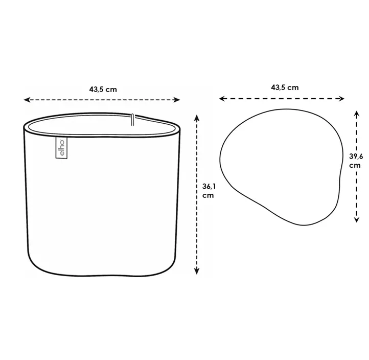 Premium Übertopf eden aquacare low