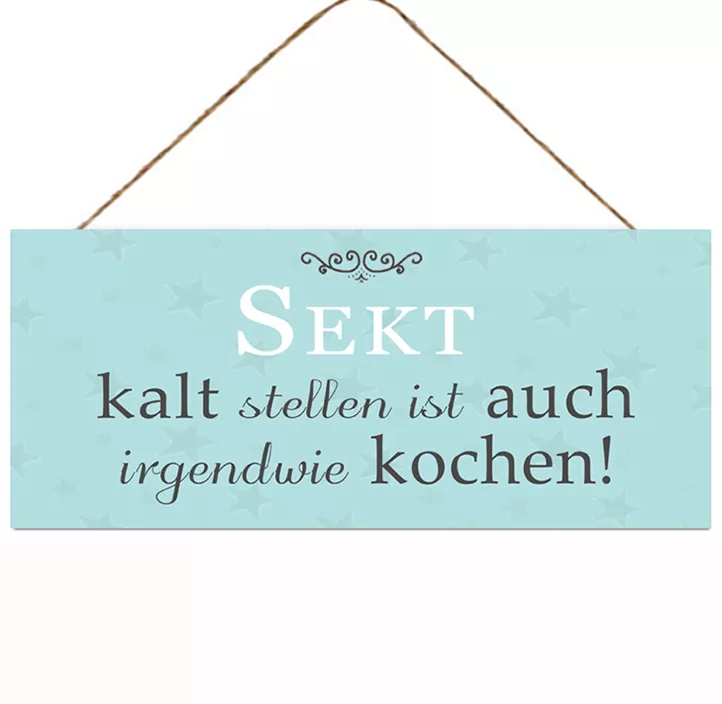 Schild 'Sekt'