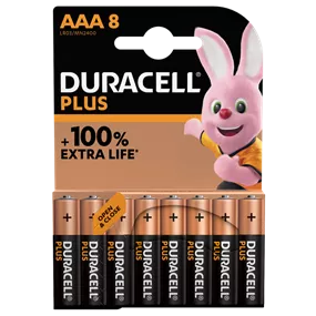 Duracell Plus-AAA, 8 Stück