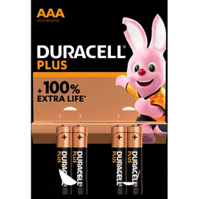 Duracell Plus-AAA, 4 Stück