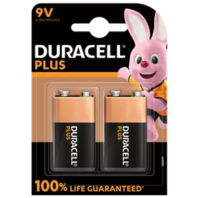 Duracell Plus 9V, 2 Stück