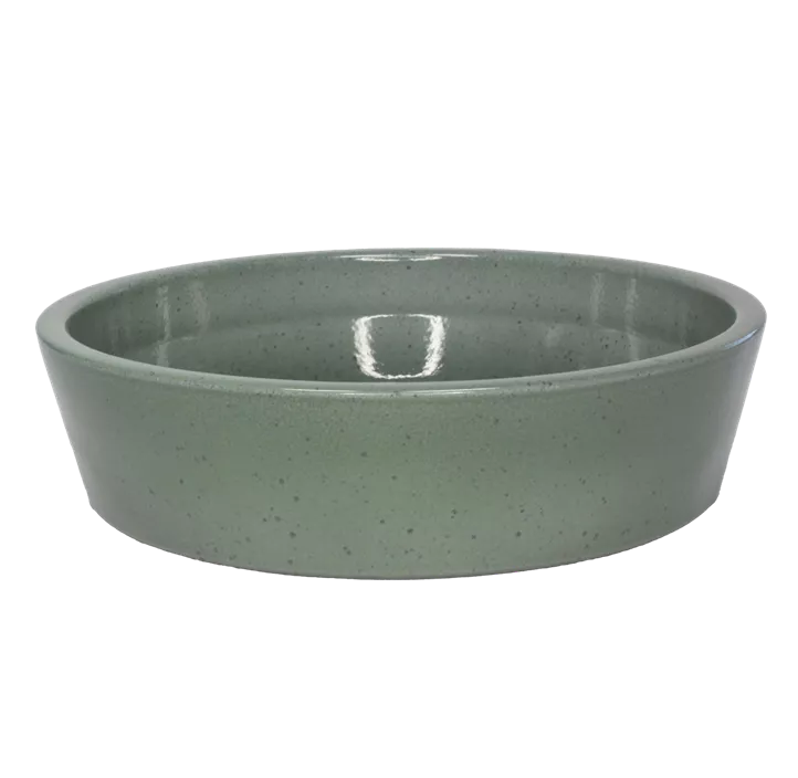 Schale niedrig, glasiert