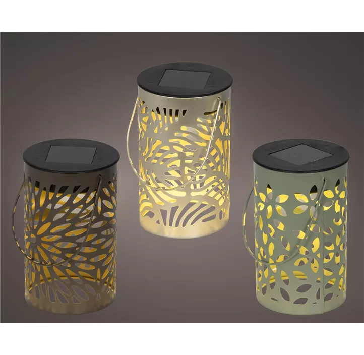 Solar Laterne Blattmuster