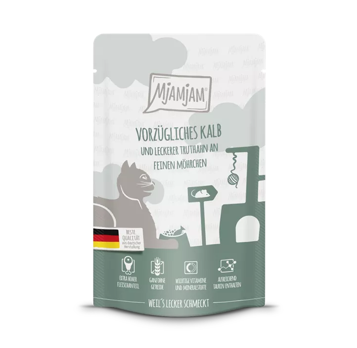 MjAMjAM® Katze Kalb+Truthahn+Karotten PB