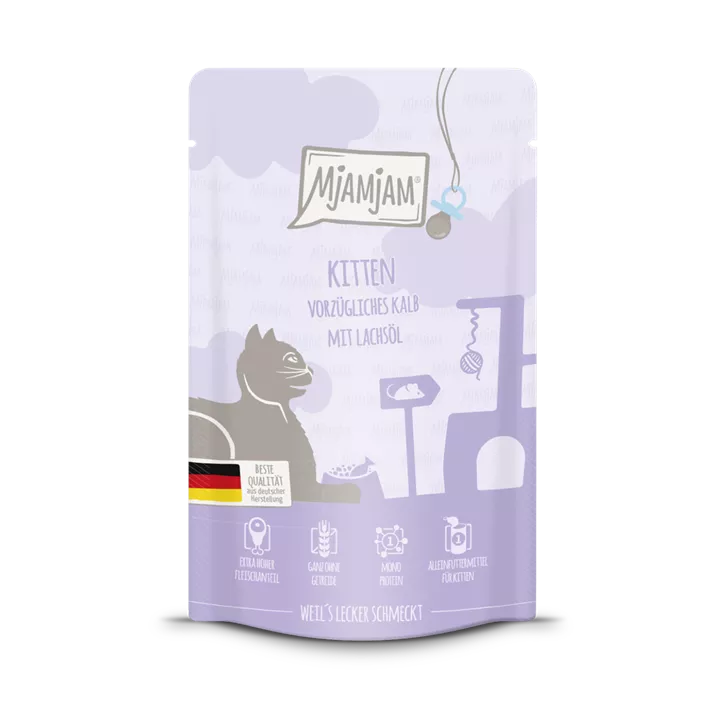 MjAMjAM® Katze Kitten Kalb+Lachsöl PB