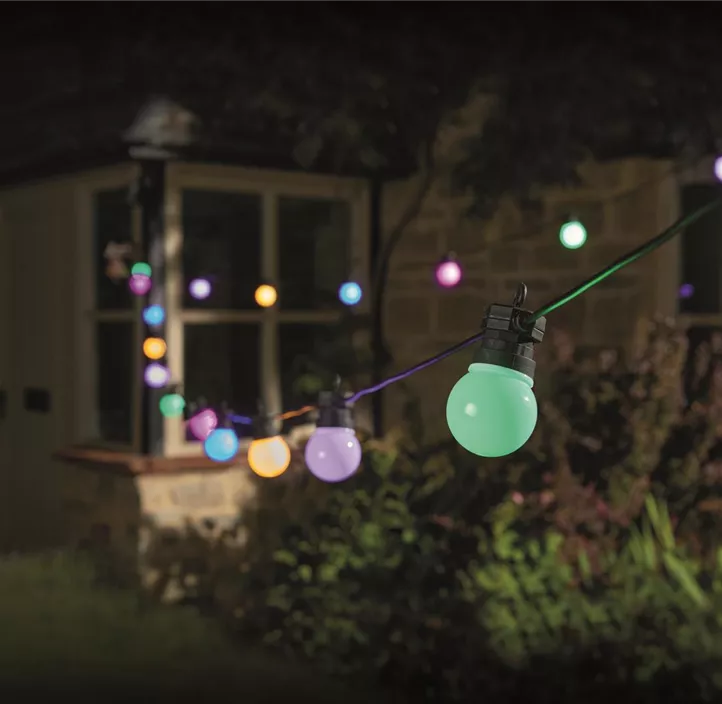 multicolor, 10 Glühbirn