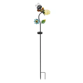 Solar-Leuchttiere Biene/Marienkäfer auf Stab