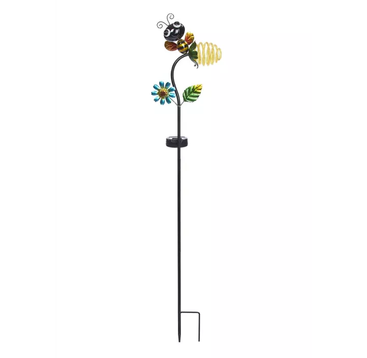 Solar-Leuchttiere Biene/Marienkäfer auf Stab