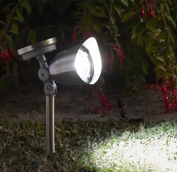 Solarstrahler Mega, Edelstahl