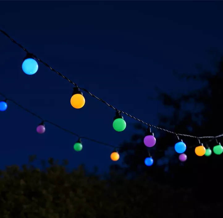 Solar-USB-Lichterkette Festoon MultiPower, 30 Lämpchen