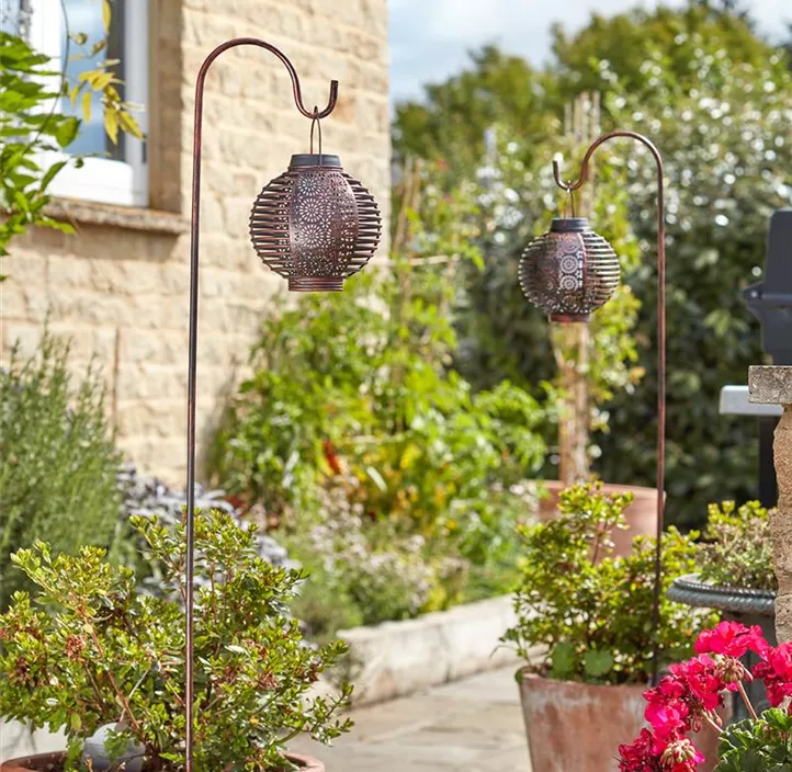 Solar Laterne Forli Flaming, 2er-Packung