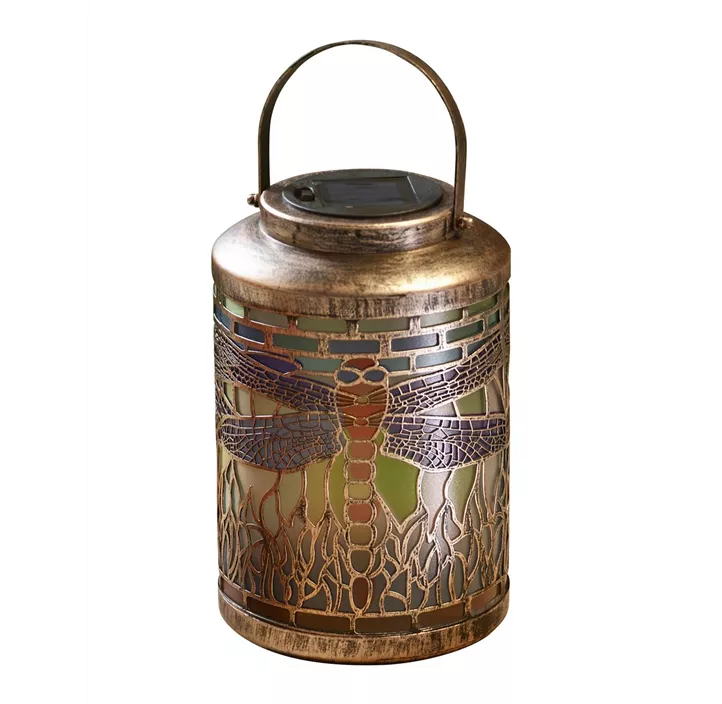 Solar Laterne Tiffany Libelle