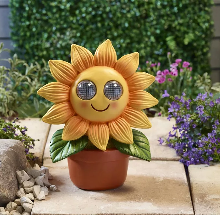 Solar Sonnenblume blinkend