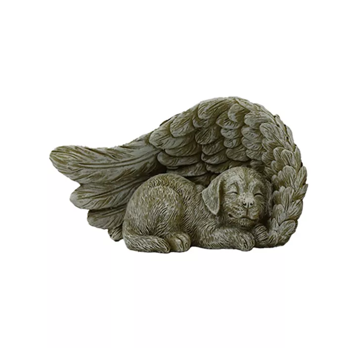 Hund mit Engelsflügel