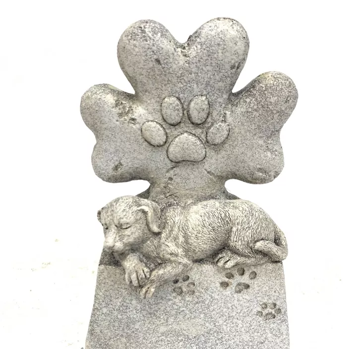 Hund mit Pfotenabdruck