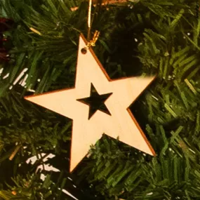 Holz Christbaumschmuck Stern
