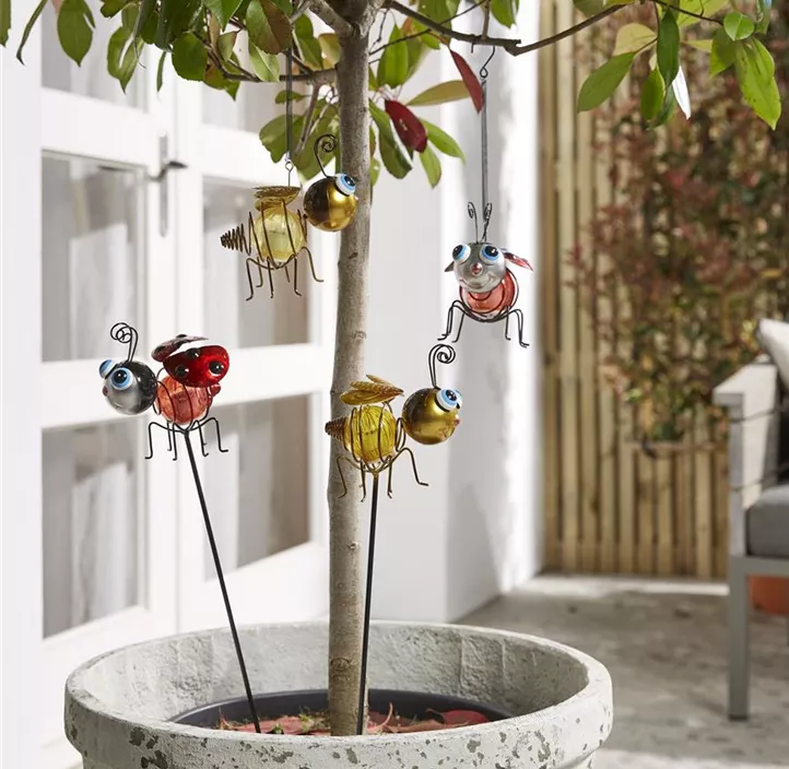 Solar Steckleuchte Biene/Marienkäfer