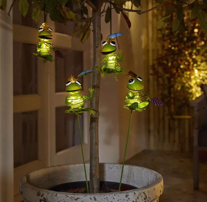 Solar Steckleuchte Frosch