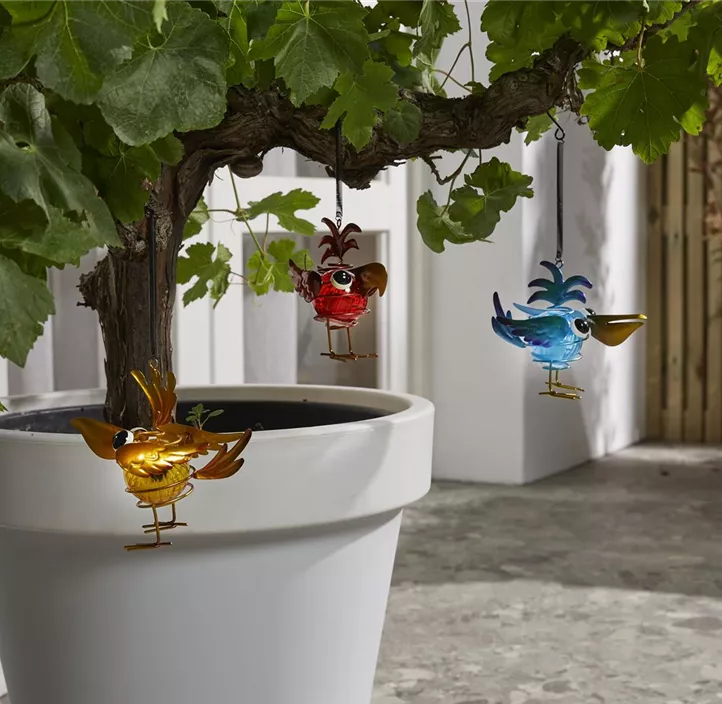 Solar Hängeleuchte Vogel