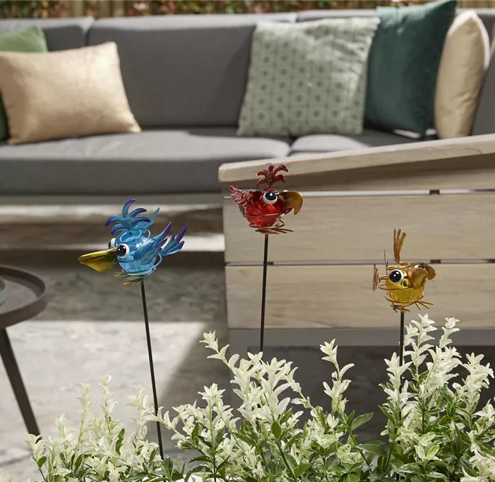 Solar Steckleuchte Vogel