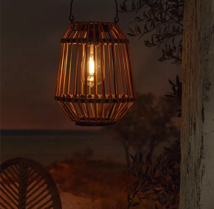Solar Laterne geflochen Ibiza S