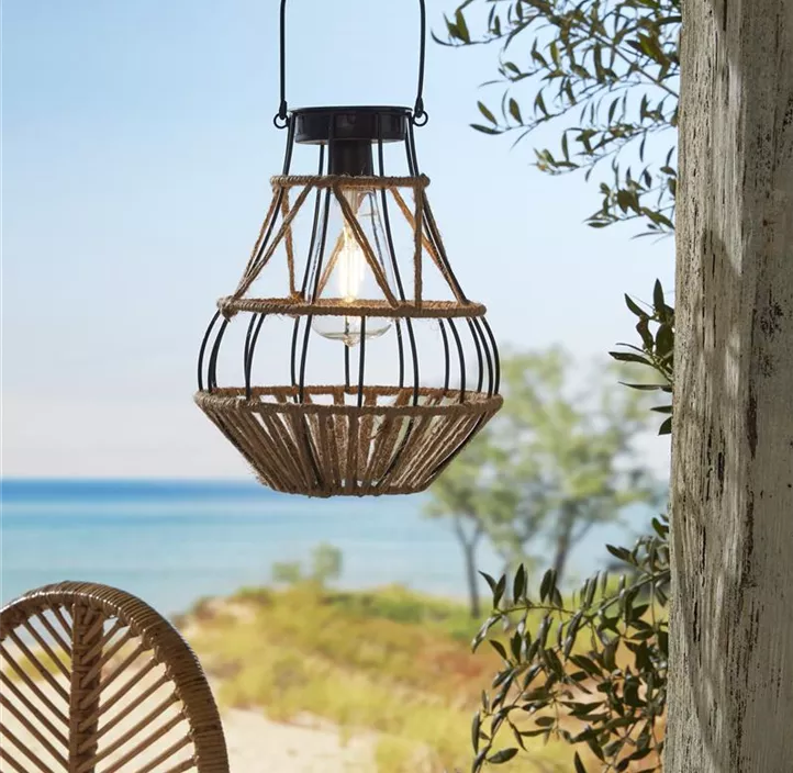 Solar Laterne geflochten Budoni