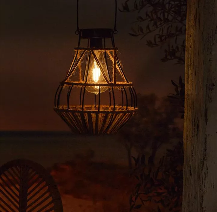 Solar Laterne geflochten Budoni