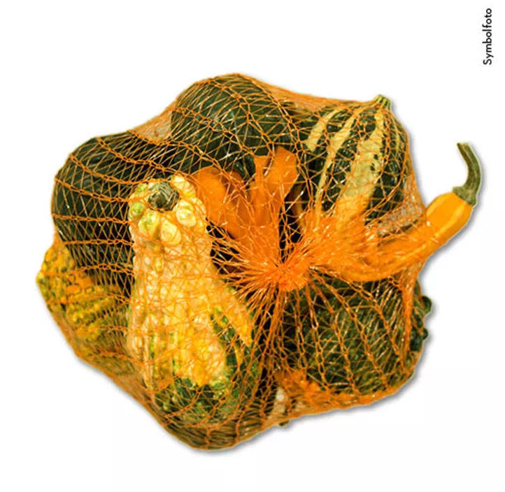 Zier-Kuerbis Mischung 9Stk/Netz