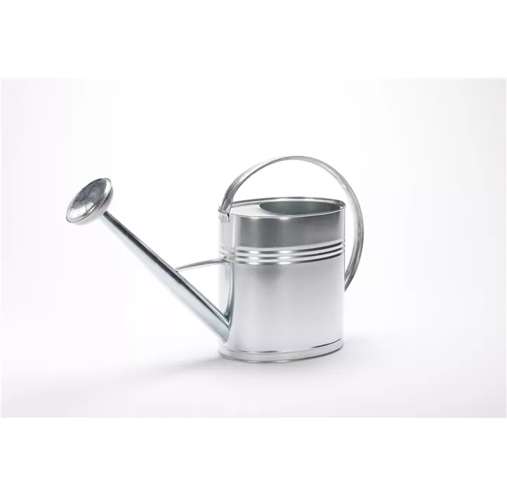 Metall-Gießkanne oval mit Brause zum Schrauben