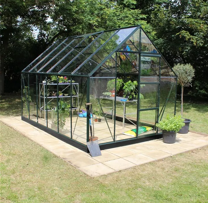 mit 3 mm Sicherheitsglas, 384 x 257 x 123 cm