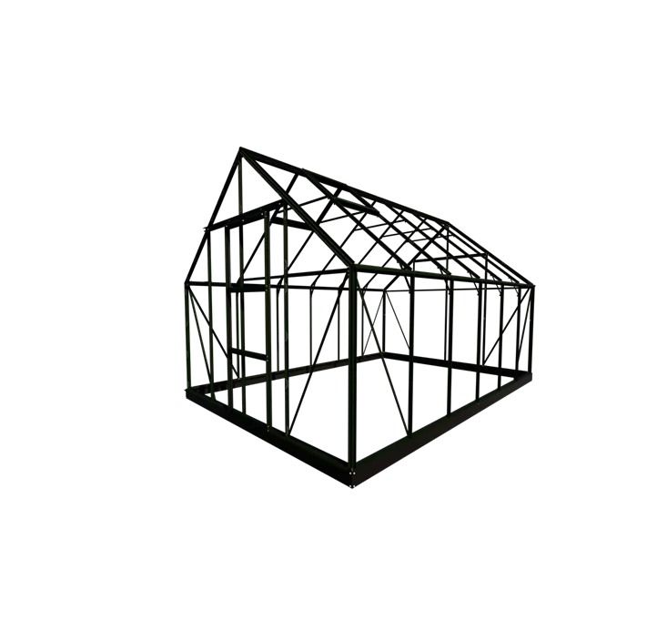 mit 3 mm Sicherheitsglas, 384 x 257 x 123 cm