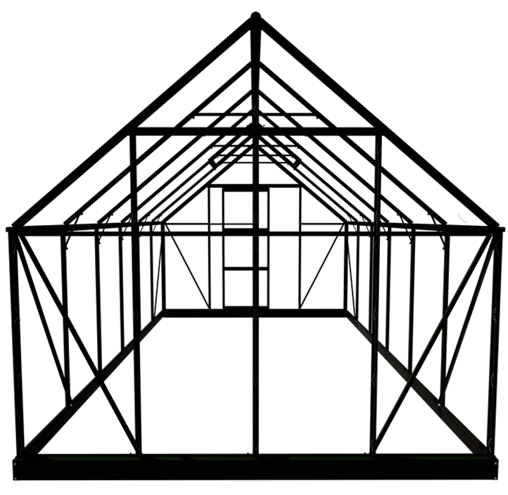 mit 3 mm Sicherheitsglas, 384 x 257 x 123 cm